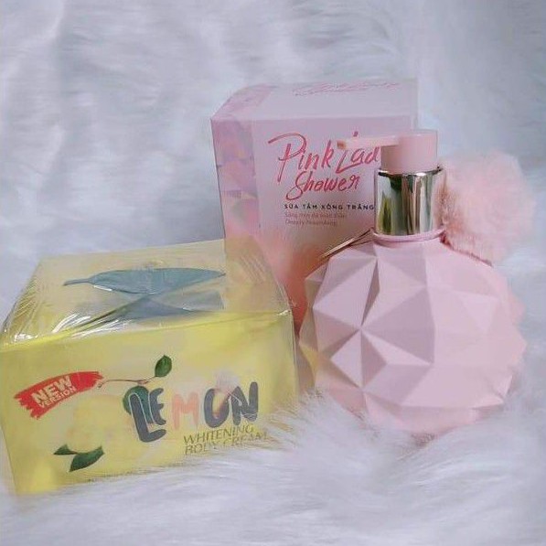 [CHÍNH HÃNG] BỘ ĐÔI DƯỠNG DA KEM BODY BÔNG ONAYA &amp; SỮA TẮM XÔNG TRẮNG PINK LADY SHOWER