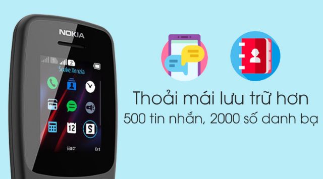 Điện thoại Nokia 106 model  2018, dual  Like new bảo hành 10 tháng