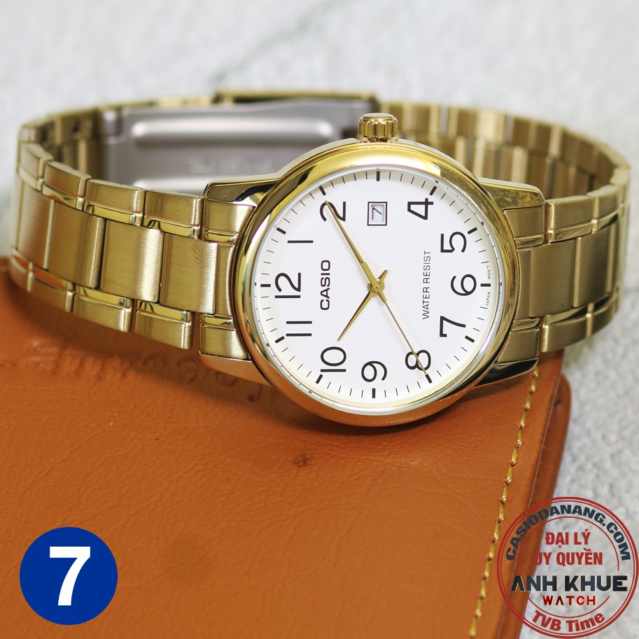Đồng hồ nam dây kim loại Casio chính hãng Anh Khuê MTP-V002 Series (37mm)