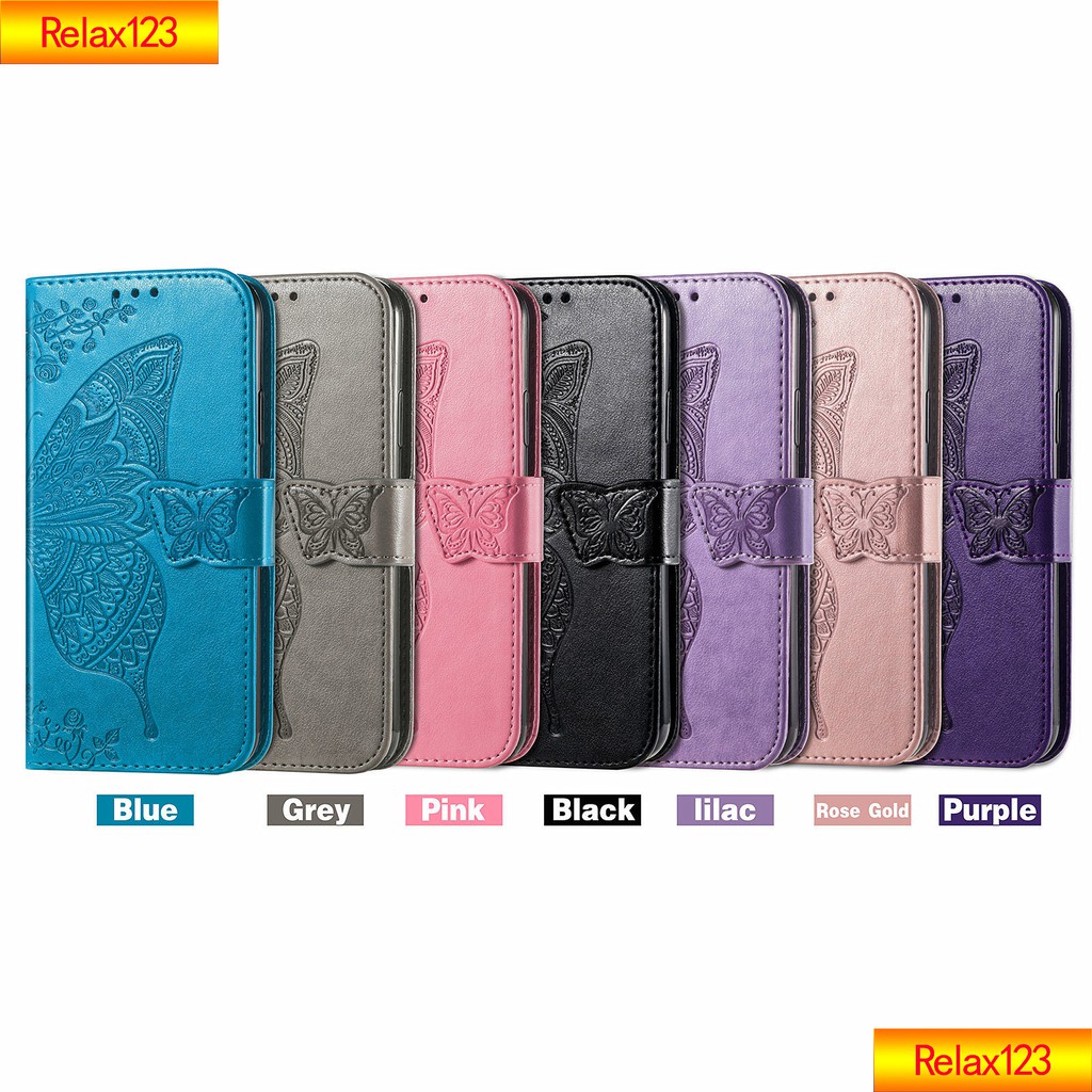 Bao Da Dập Nổi Sang Trọng Họa Tiết Cây Và Bướm Cho Oppo A94 Reno5F F19 Pro | BigBuy360 - bigbuy360.vn