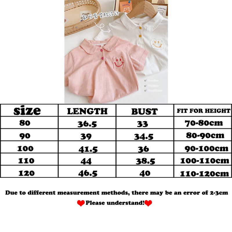 Áo Thun Polo Họa Tiết Mặt Cười Đơn Giản Thời Trang Mùa Hè Hàn Quốc Mới