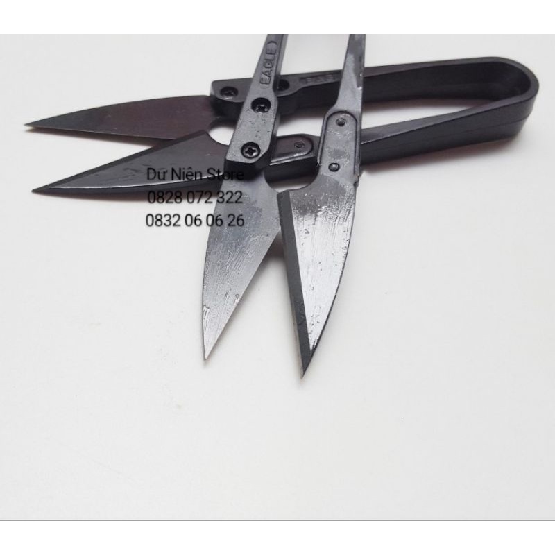 Kéo Bấm Chỉ Lưỡi Đen Cán Nhựa Đen.