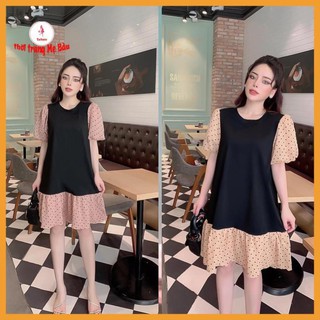 Váy bầu công sở bi lưới ( ảnh thật + video)