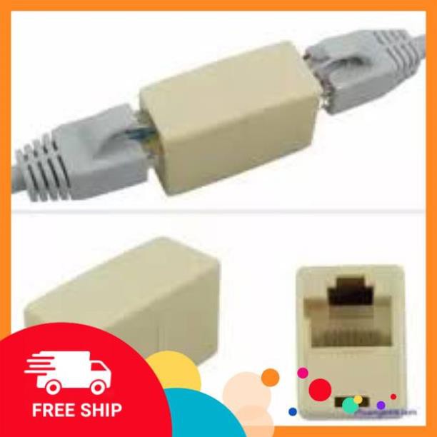 Đầu nối dây mạng 1 ra 1 RJ45- Cầu nối mạng kết nối 2 sợi dây lan