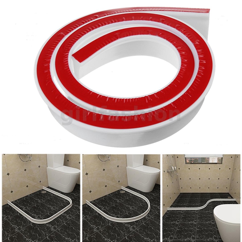 Dải Chắn Nước Bằng Silicone Tự Dính Chống Thấm Nước Cho Phòng Tắm Nhà Bếp