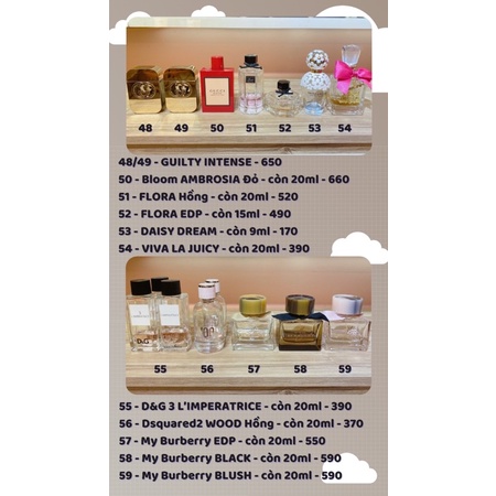 [Mã 1512FMCGSALE1 giảm 10% đơn 250K] 🌻 CHAI GỐC NƯỚC HOA | BigBuy360 - bigbuy360.vn