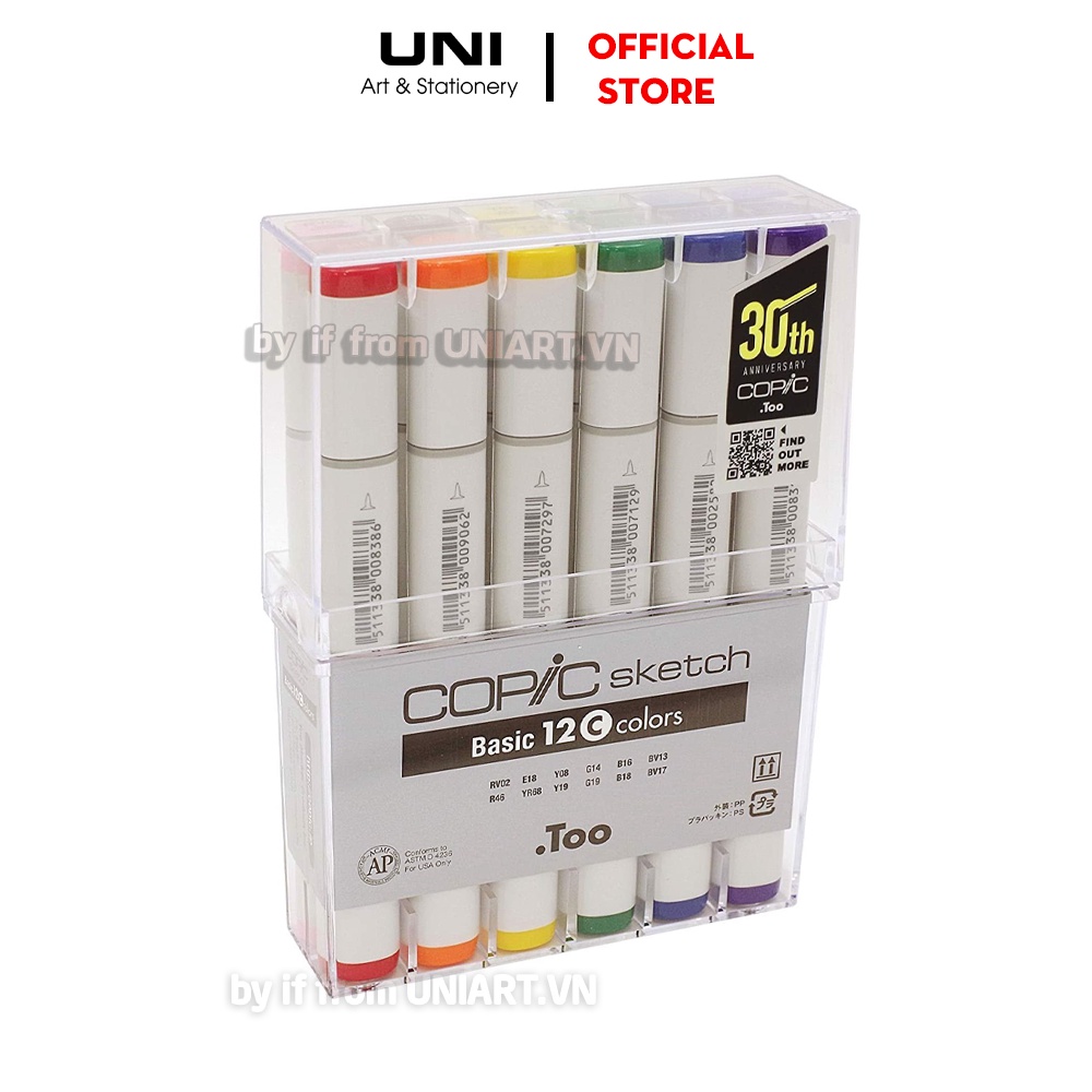 Copic Sketch bản quốc tế 12 màu ( Hàng Order )