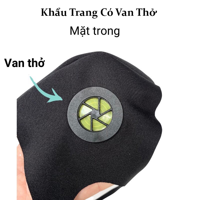 Khẩu trang có Van Thở [XẢ KHO - GIÁ CỰC SỐC] 3D Hàn Quốc mềm mại, thoáng mát, chống bụi mịn. | BigBuy360 - bigbuy360.vn