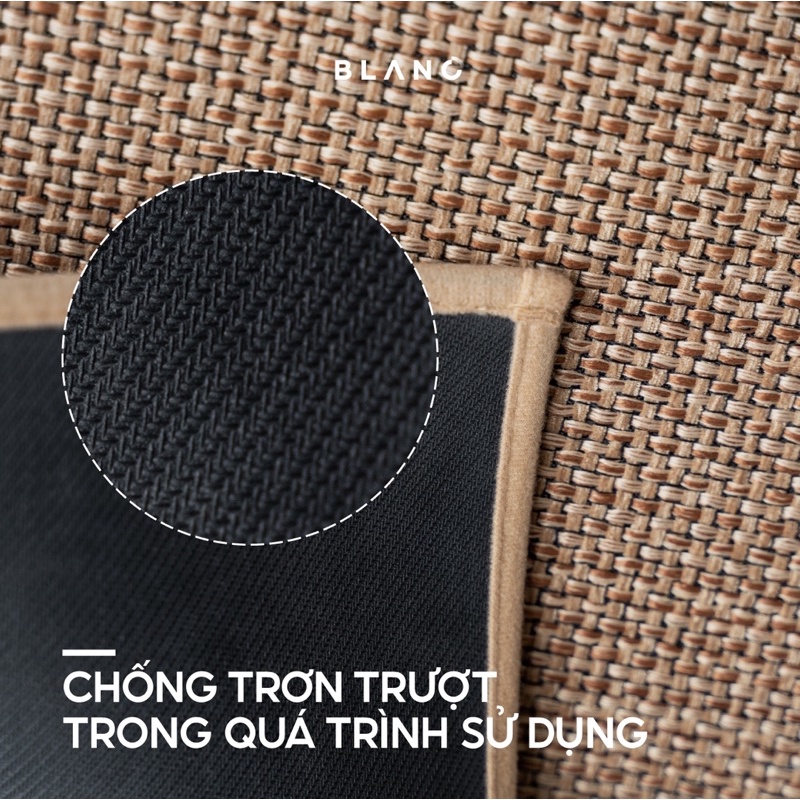 Thảm Lau Chùi Chân Chống Trượt Soren BLANC' 120 x 44 cm