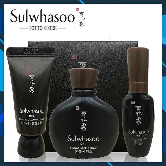 [Mini] Bộ dưỡng da Nam Sulwhasoo Basic Kit 3 items 38ml - Bộ chống lão hóa nam Sulwhasoo, Sữa rửa mặt nam Sulwhasoo