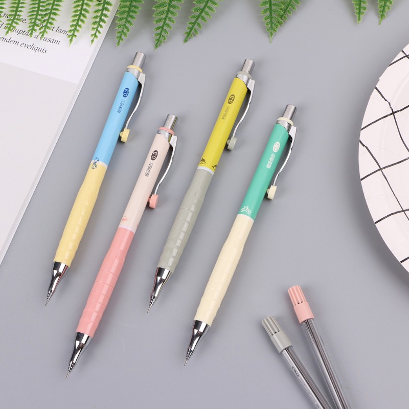 1 Bộ Bút Chì Bấm Ngòi 0.3mm Dùng Để Viết Chì