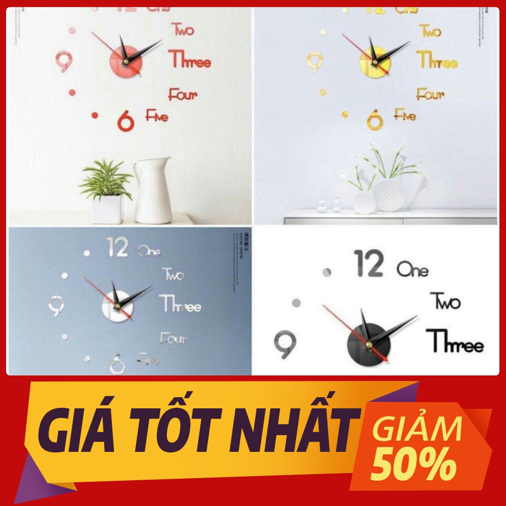 [Sale toàn shop] Đồng hồ dán tường siêu sang