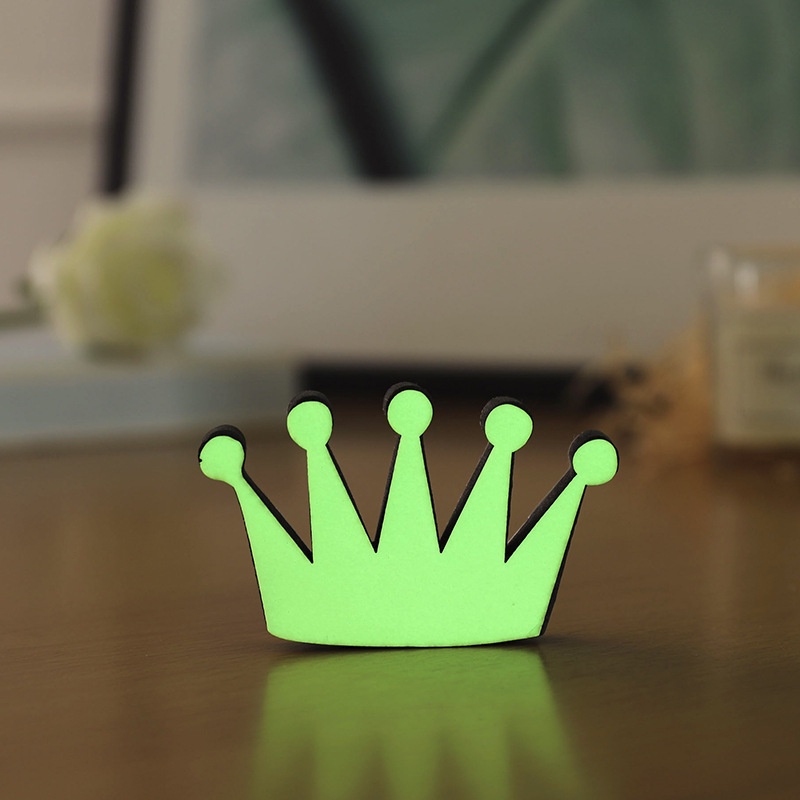 Sticker Dán Tường Họa Tiết 3D Hình Chữ Ả Rập Màu Dạ Quang Dùng Trang Trí Nhà