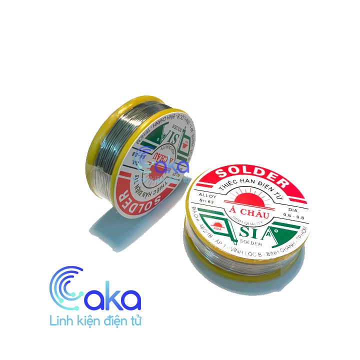 Thiếc hàn Á Châu 0.8mm Sn63 Pb37 16g (Solder Wire)