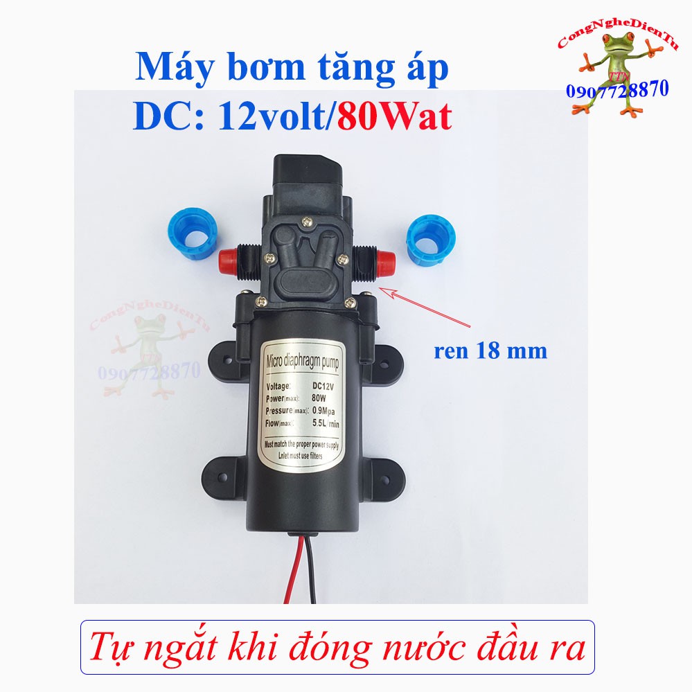 Bộ máy bơm tăng áp 80w