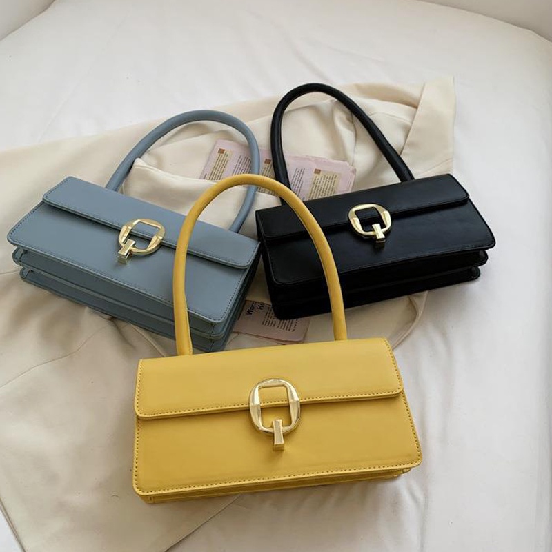 Túi Đeo Vai Màu Trơn Đơn Giản Thời Trang Phong Cách Hàn Quốc Cho Nữ