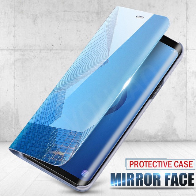 Ốp điện thoại nắp lật mặt gương trong suốt cho Samsung Note 4 5 8 | BigBuy360 - bigbuy360.vn