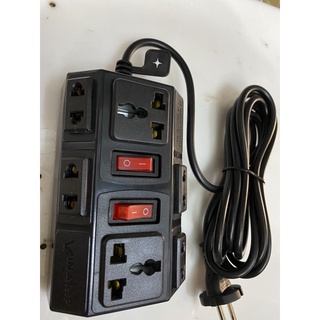 Ổ cắm 6 ngả liền dây VINAKIP 2500W 3m/5m