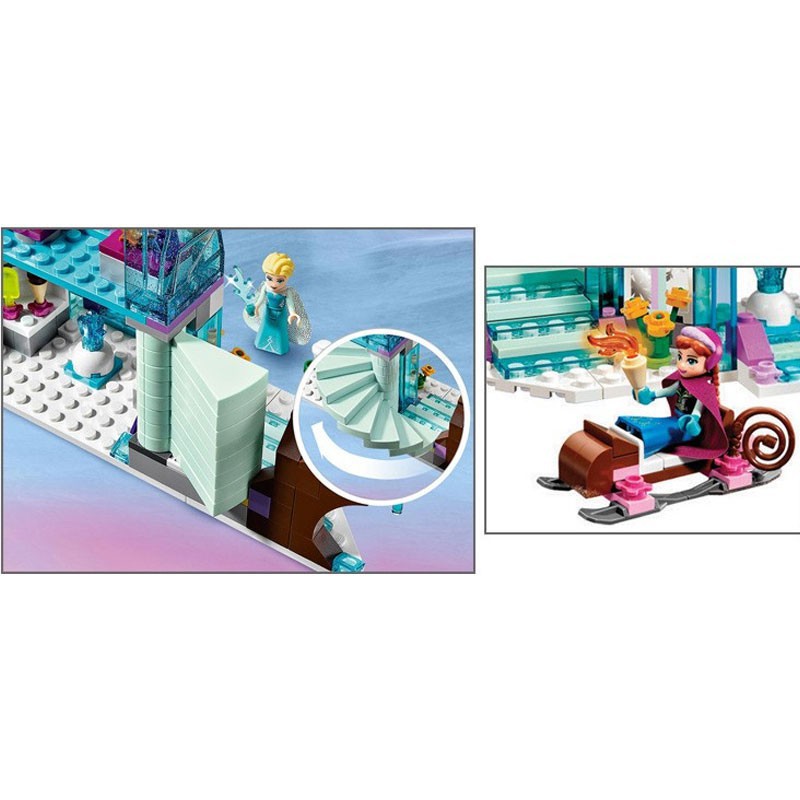 Bộ đồ chơi lego xếp hình hình lâu đài công chúa elsa lego minecraft