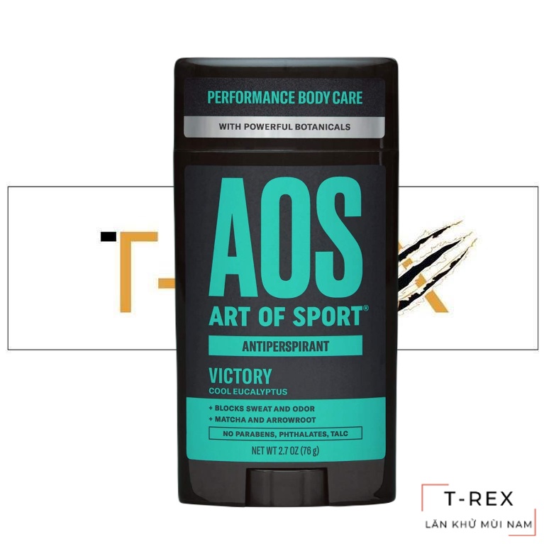 [Chính Hãng] Lăn Khử Mùi Art Of Sport AOS Victory Cool Eucalyptus Antiperspirant 76Gr (Sáp Trắng)