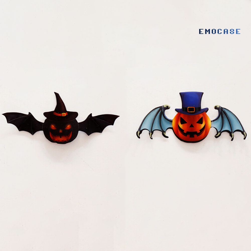 Set 12 Decal dán tường Trang Trí Chủ Đề Halloween 3D