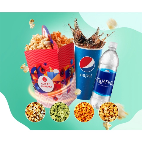 Toàn quốc - [E-voucher] Vé Bỏng Nước Lotte Cinema - Harmony Plus Combo