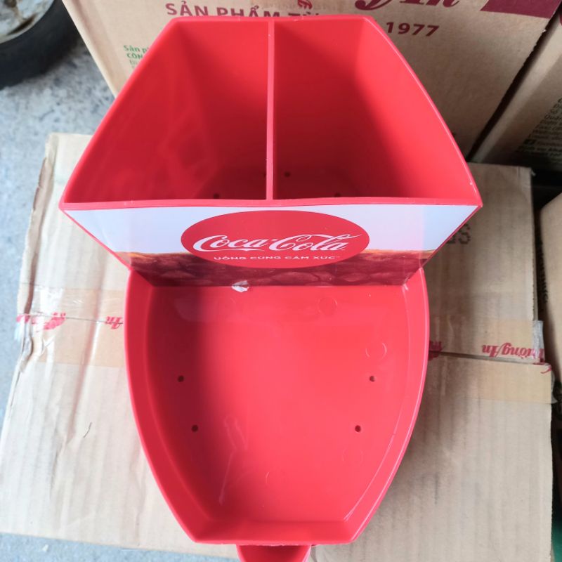 Ống đữa khay đựng gia vị siêu rẻ quà tặng coca cola kích thước 245×170 ×142mm