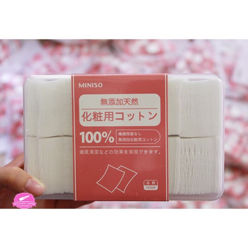 BÔNG TẨY TRANG MINISO 1000 miếng