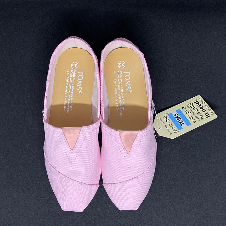 Giày toms HỒNG 2020, PINK(Đế cao su đúc)