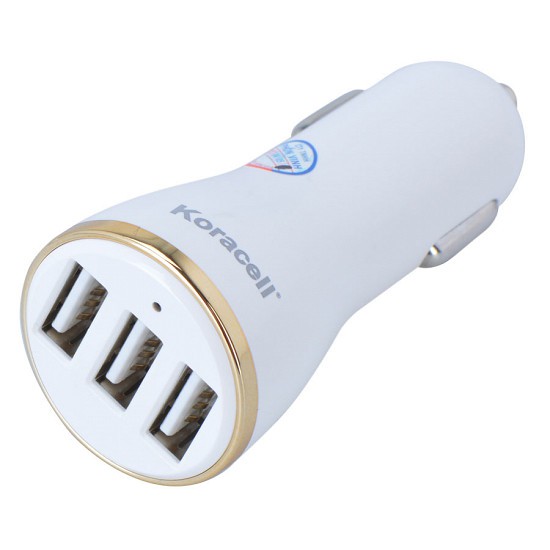 Adapter Sạc Xe Hơi Koracell 3 Cổng USB