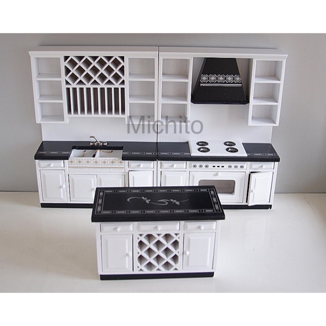 Mô hình set bếp to cho nhà búp bê (không kèm đồ đạc phụ kiện)