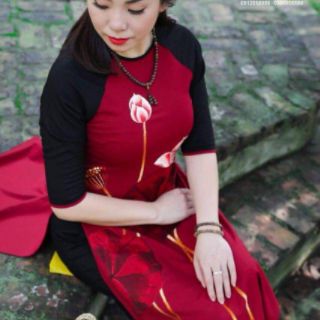 Áo dài cách tân thêu tay