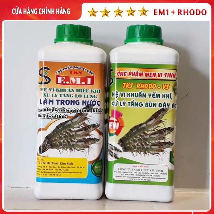 RHODO Và EM1 Men vi sinh Xử Lý Đáy, Làm Trong Nước Ao Hồ Nuôi Thủy Sản