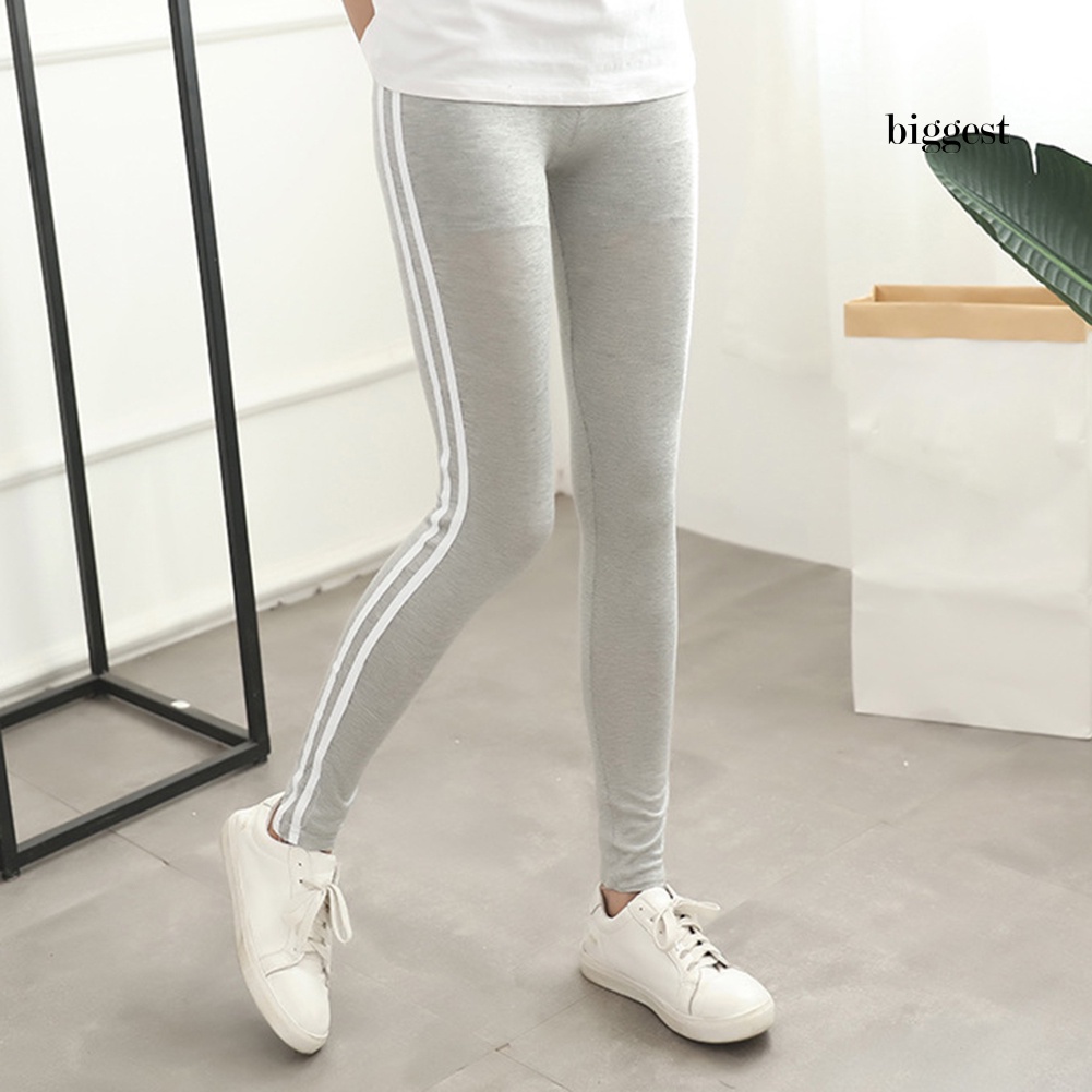 Quần Legging Thể Thao Nữ Kẻ Sọc Thời Trang