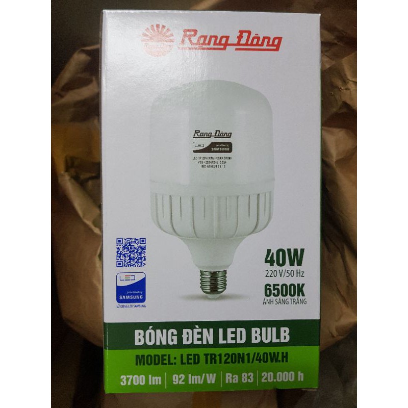 Bóng trụ Led 40w Rạng Đông chip led Samsung siêu sáng