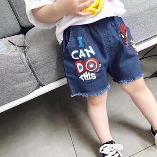 [SALE GIÁ XƯỞNG] [MADE IN VIETNAM] Quần Sóc Bò JEANS Bé Trai Bé Gái Siêu Nhân💖Vải Mềm Mại