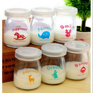 HŨ SỮA CHUA IN HÌNH 100ML 1 HỘP 12 CÁI