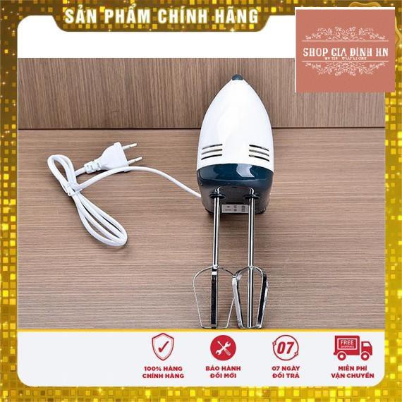 Máy đánh trứng cầm tay 7 mức tốc độ tiện lợi dễ sử dụng - tặng kèm dụng cụ nhào bột