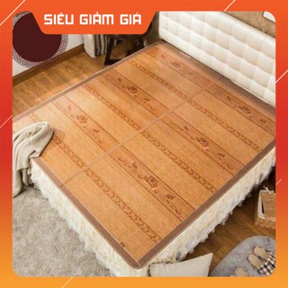 Chiếu trúc tăm vân gỗ mùa hè mát lạnh