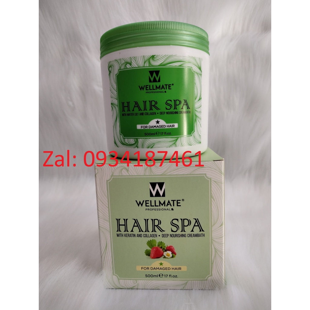 Dầu hấp tóc siêu mượt Wellmate Hair Spa Hấp 1 sao xanh lá