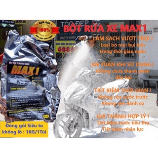 (Chai chiết) BỘT RỬA XE BỌT TUYẾT KHÔNG CHẠM MAX1 1KG