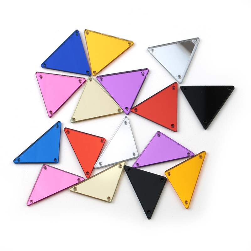 Set 30 Viên Đá Acrylic Tráng Gương 23mm May Vá Quần Áo / Túi Xách