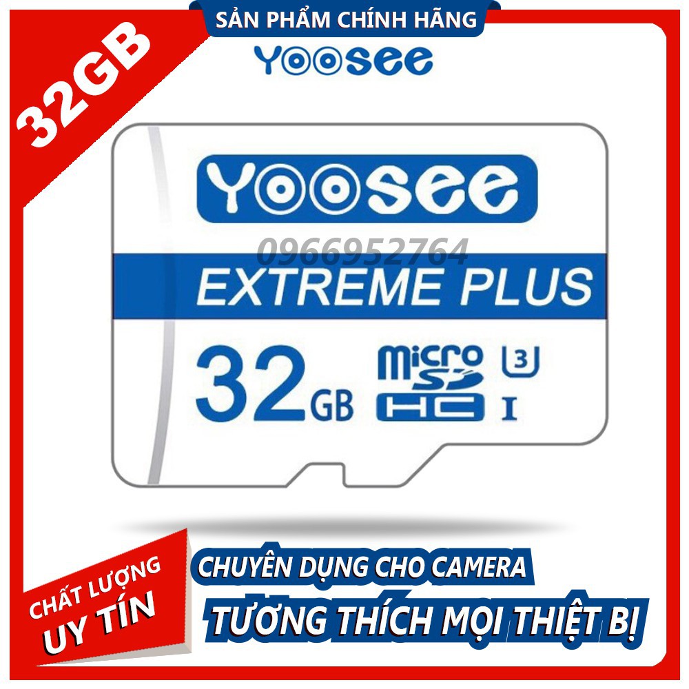Nơi♕❖☁Thẻ Nhớ Microsd YooSee 32GB Cao Cấp Tốc Độ Dùng Cho Camera, Điện Thoại, Máy Ảnh...