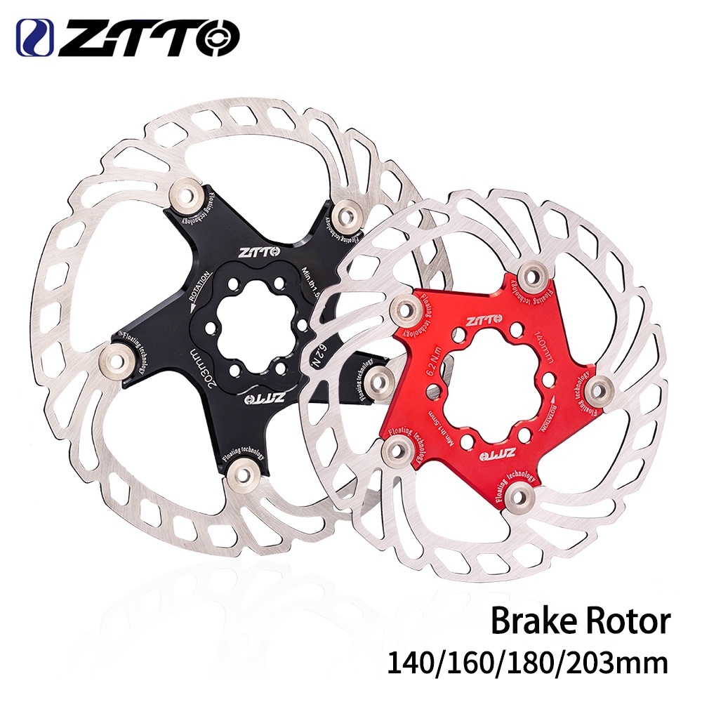 Đĩa phanh xe đạp ZTTO MTB 203mm 180mm 160mm 140mm 6 bu lông thép