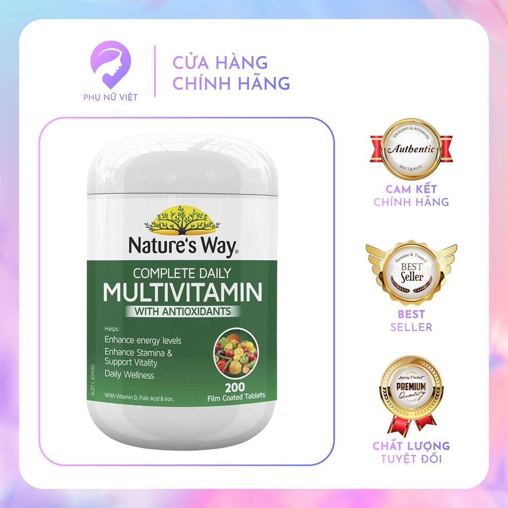 Vitamin Tổng Hợp  Nature’s Way Complete Daily Multivitamin - 200 Viên
