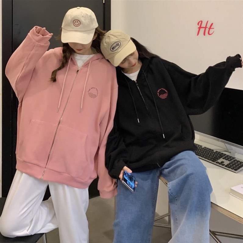 Áo khoác nỉ khoá kéo mặt trời mọc Ht