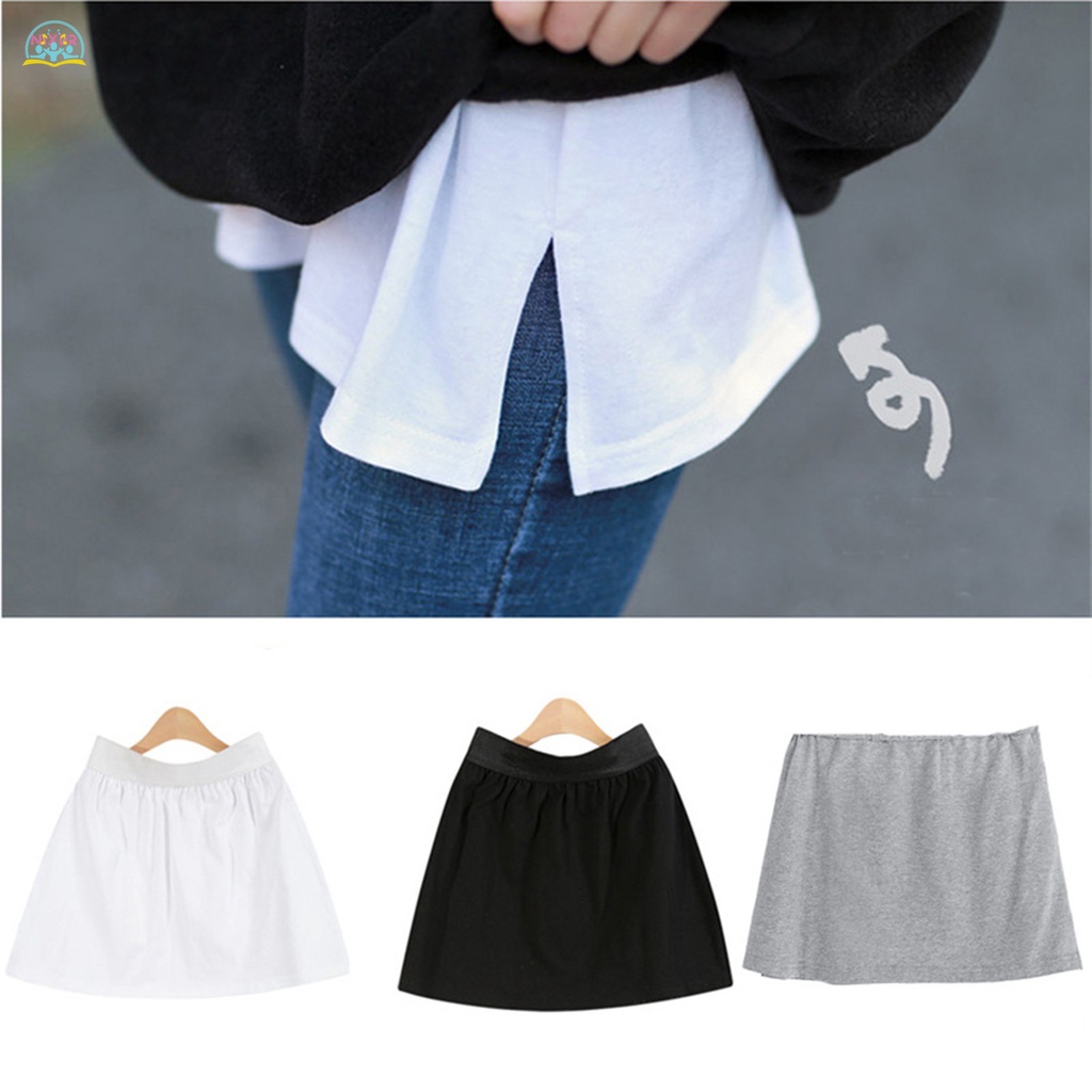 Set Áo Giả Hai Lớp Phối Chân Váy Xẻ Tà Thời Trang Cho Nữ