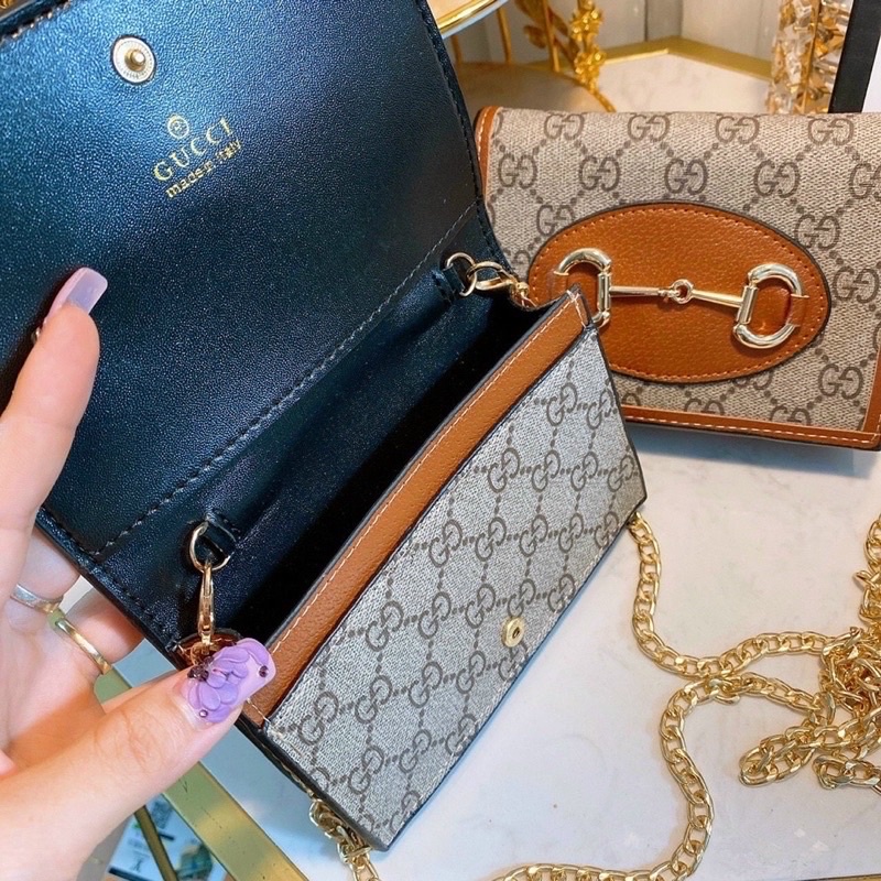 Ví Chư C Kèm Dây Đeo Chéo Size 15cm Mini Kèm Hộp
