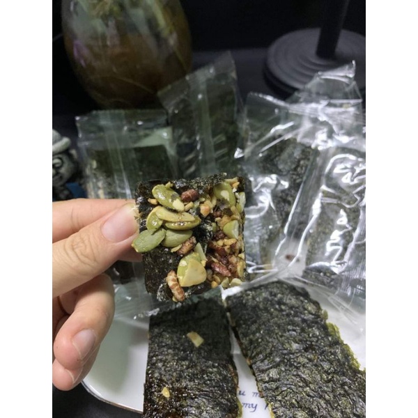 Rong biển kẹp hạt dinh dưỡng Pet 250gram Tramshop1993 ăn healthy dinh dưỡng