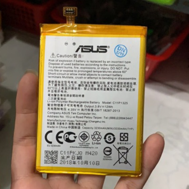 Pin Battery Asus C11P1325 - 3330 mAh (ZenFone 6 / A600CG / A600KL / T00G / A601CG)